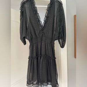 Lovestitch dress black with gold accents